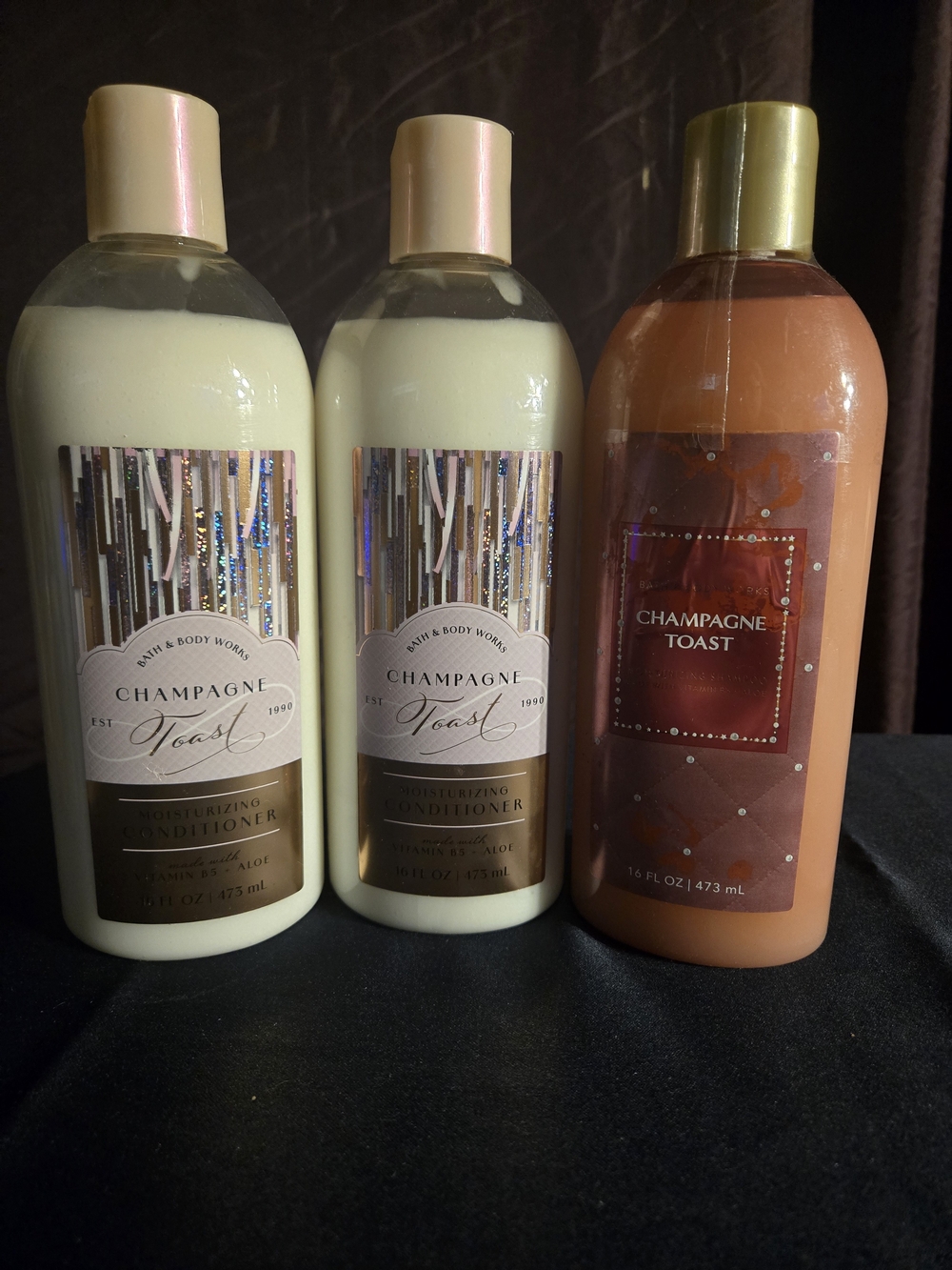 Bath & Body Works Champagne Toast Moisturizing Shsmpoo & Conditioner